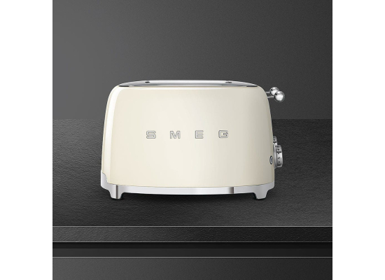 _RABAT_ | Toster na 4 kromki SMEG TSF03CREU kremowy | 4 kieszenie | linia 50's STYLE