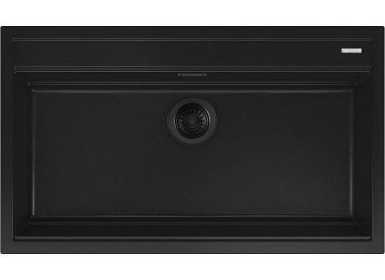_RABAT_ | wysyłka 24H* | Zlew SMEG VSGX860MN BLACK (czarny mat) | Black Edition | linia QUADRA