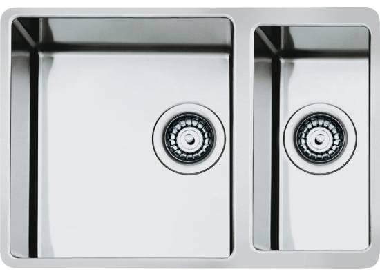 Zlew SMEG VSTR4018-2 stal szczotkowana INOX | linia MIRA