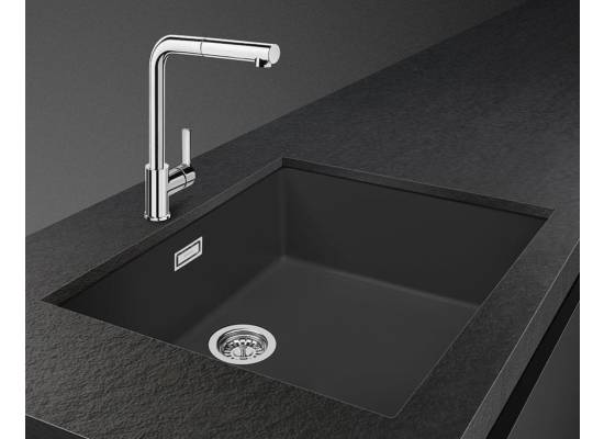 _RABAT_ | Zlew SMEG VZP76N BLACK (czarny mat) | linia QUADRA