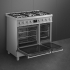 _RABAT_ | Kuchnia z płytą gazową SMEG C92GMX2 stal nierdzewna | 90cm | emalia Ever Clean | linia SYMFONIA | + GRATIS blender BLF03BLEU
