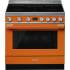 _RABAT_ | WYLECIAŁO SMEG - Kuchnia z płytą indukcyjną SMEG CPF9IPOR pomarańczowy | 90cm | czyszczenie pyroliza | linia PORTOFINO