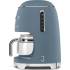 _RABAT_ | wysyłka 24H* | Ekspres przelewowy SMEG DCF02SBMEU storm blue mat | linia 50's STYLE