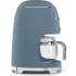 _RABAT_ | wysyłka 24H* | Ekspres przelewowy SMEG DCF02SBMEU storm blue mat | linia 50's STYLE