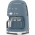 _RABAT_ | wysyłka 24H* | Ekspres przelewowy SMEG DCF02SBMEU storm blue mat | linia 50's STYLE