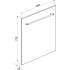 _RABAT_ | Panel ozdobny do zmywarki SMEG KIT82CX stal nierdzewna | z rączką Classica | 60x82cm | linia CLASSICA