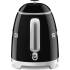 _RABAT_ | wysyłka 24H* | Czajnik SMEG MINI KLF05BLEU czarny połysk | pojemność 0,8 l | linia 50's STYLE
