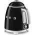 _RABAT_ | wysyłka 24H* | Czajnik SMEG MINI KLF05BLEU czarny połysk | pojemność 0,8 l | linia 50's STYLE