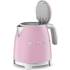 _RABAT_ | Czajnik SMEG MINI KLF05PKEU pastelowy róż | pojemność 0,8 l | linia 50's STYLE
