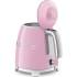 _RABAT_ | Czajnik SMEG MINI KLF05PKEU pastelowy róż | pojemność 0,8 l | linia 50's STYLE