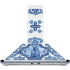 _RABAT_ | Okap przyścienny SMEG KT90DGME d&g blu mediterraneo | 90cm | 788 m3/h | linia VICTORIA