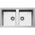 Zlew SMEG LDR862-2 stal szczotkowana INOX | linia MIRA