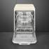 _RABAT_ | Zmywarka wolnostojąca SMEG LVFABCR3 kremowy + uchwyt chrom | 60cm | linia 50's STYLE