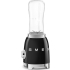 _RABAT_ | wysyłka 24H* | Blender sportowy SMEG PBF01BLEU czarny połysk | 2 butelki BOTTLE-TO-GO 600 ml | linia 50's STYLE
