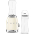 _RABAT_ | wysyłka 24H* | Blender sportowy SMEG PBF01CREU kremowy | 2 butelki BOTTLE-TO-GO 600 ml | linia 50's STYLE
