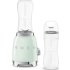 _RABAT_ | wysyłka 24H* | Blender sportowy SMEG PBF01PGEU pastelowa zieleń | 2 butelki BOTTLE-TO-GO 600 ml | linia 50's STYLE