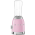 _RABAT_ | wysyłka 24H* | Blender sportowy SMEG PBF01PKEU pastelowy róż | 2 butelki BOTTLE-TO-GO 600 ml | linia 50's STYLE