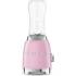 _RABAT_ | wysyłka 24H* | Blender sportowy SMEG PBF01PKEU pastelowy róż | 2 butelki BOTTLE-TO-GO 600 ml | linia 50's STYLE