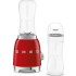 _RABAT_ | wysyłka 24H* | Blender sportowy SMEG PBF01RDEU czerwony | 2 butelki BOTTLE-TO-GO 600 ml | linia 50's STYLE