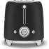 _RABAT_ | Toster na 2 kromki SMEG TSF01BLMEU czarny mat | 2 kieszenie | linia 50's STYLE