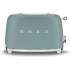 _RABAT_ | Toster na 2 kromki SMEG TSF01EGMEU szmaragdowy mat | 2 kieszenie | linia 50's STYLE