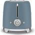 _RABAT_ | wysyłka 24H* | Toster na 2 kromki SMEG TSF01SBMEU storm blue mat | 2 kieszenie | linia 50's STYLE