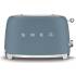 _RABAT_ | wysyłka 24H* | Toster na 2 kromki SMEG TSF01SBMEU storm blue mat | 2 kieszenie | linia 50's STYLE