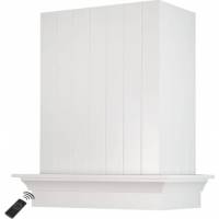 Okap przyścienny VDB GENESIS 90 WHITE (czasa BIAŁA, listwa BUK BIAŁA)