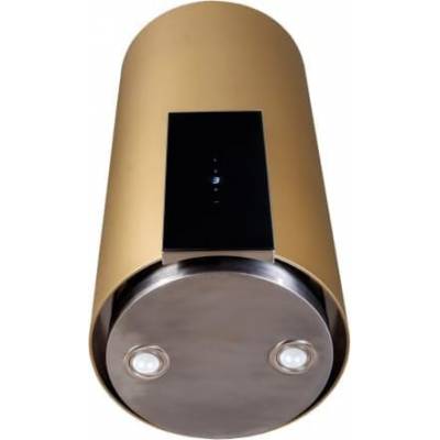 Okap przyścienny VDB TUBE-P GLASS GOLD (złoty mat)