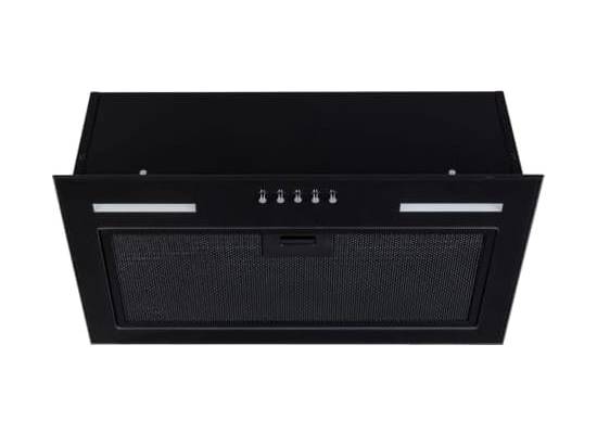 Okap do zabudowy VDB BOX-S 60 GLASS BLACK (szkło czarne) | 420 m3/h