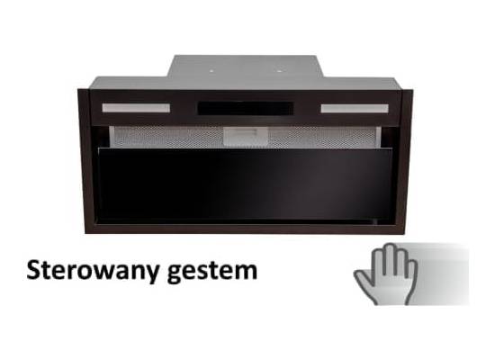 Okap do zabudowy VDB FLAT GEST 60 BLACK | 585 m3/h