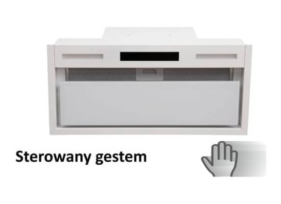 Okap do zabudowy VDB FLAT GEST 60 WHITE | 585 m3/h
