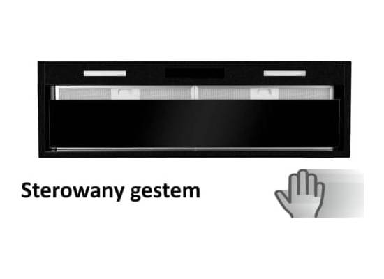 Okap do zabudowy VDB FLAT GEST 90 BLACK