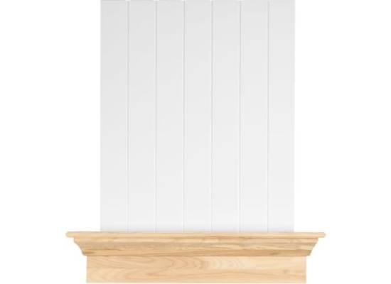 Okap przyścienny VDB GENESIS 90 NATURAL (czasza BIAŁA, listwa NIEBARWIONA)