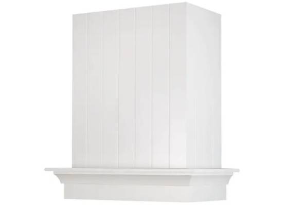 Okap przyścienny VDB GENESIS 90 WHITE (czasa BIAŁA, listwa BUK BIAŁA)