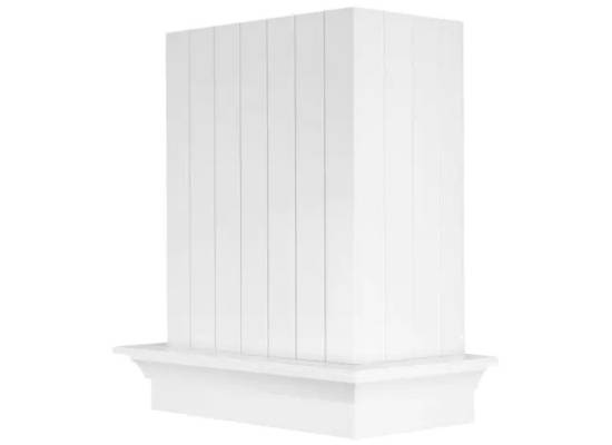 Okap przyścienny VDB GENESIS 90 WHITE (czasa BIAŁA, listwa BUK BIAŁA)