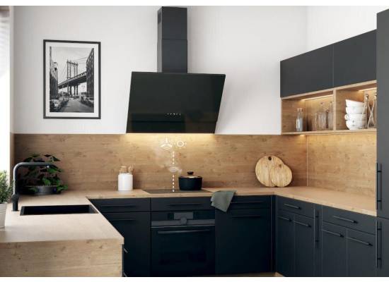 Okap przyścienny VDB IQ 60 H2H BLACK | 715 m3/h