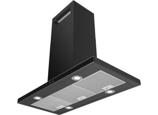 Okap wyspowy VDB T-LINE W 90 BLACK