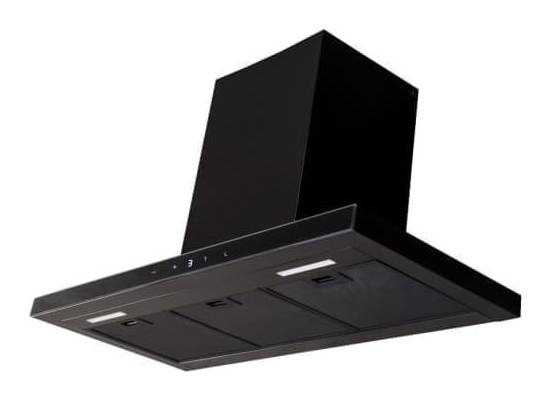 Okap przyścienny VDB T-LOOK 90 BLACK | 670 m3/h