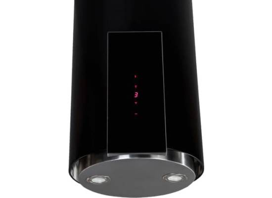 Okap wyspowy VDB TUBE GLASS ISLA BLACK