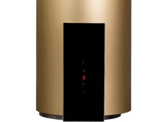 Okap wyspowy VDB TUBE GLASS GOLD (złoty mat)