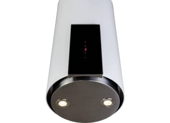 Okap wyspowy VDB TUBE GLASS ISLA WHITE