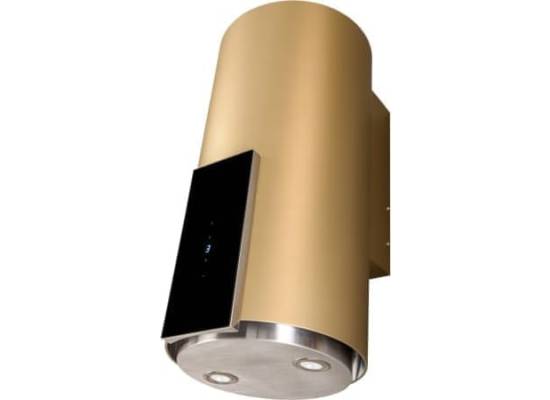 Okap przyścienny VDB TUBE-P GLASS GOLD (złoty mat)