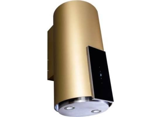 Okap przyścienny VDB TUBE-P GLASS GOLD (złoty mat)