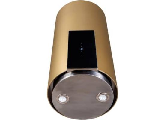 Okap przyścienny VDB TUBE-P GLASS GOLD (złoty mat)
