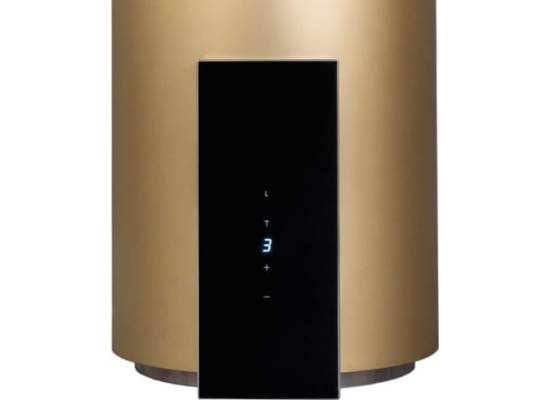 Okap przyścienny VDB TUBE-P GLASS GOLD (złoty mat)