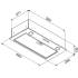 Okap do zabudowy VDB E-BOX 60 BLACK | 171 m3/h