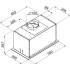 Okap do zabudowy VDB NOVA BOX GLASS 60 H2H BLACK
