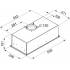 Okap do zabudowy VDB SMART GLASS 60 BLACK