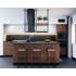 Stelaż z półką VDB LOFT 120 BLACK do OKAPÓW WYSPOWYCH